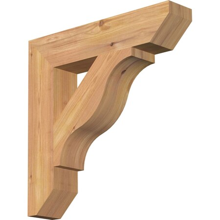 Ekena Millwork Funston Slat Smooth Bracket, Western Red Cedar, 3 1/2"W x 18"D x 18"H BKT04X18X18FST06SWR